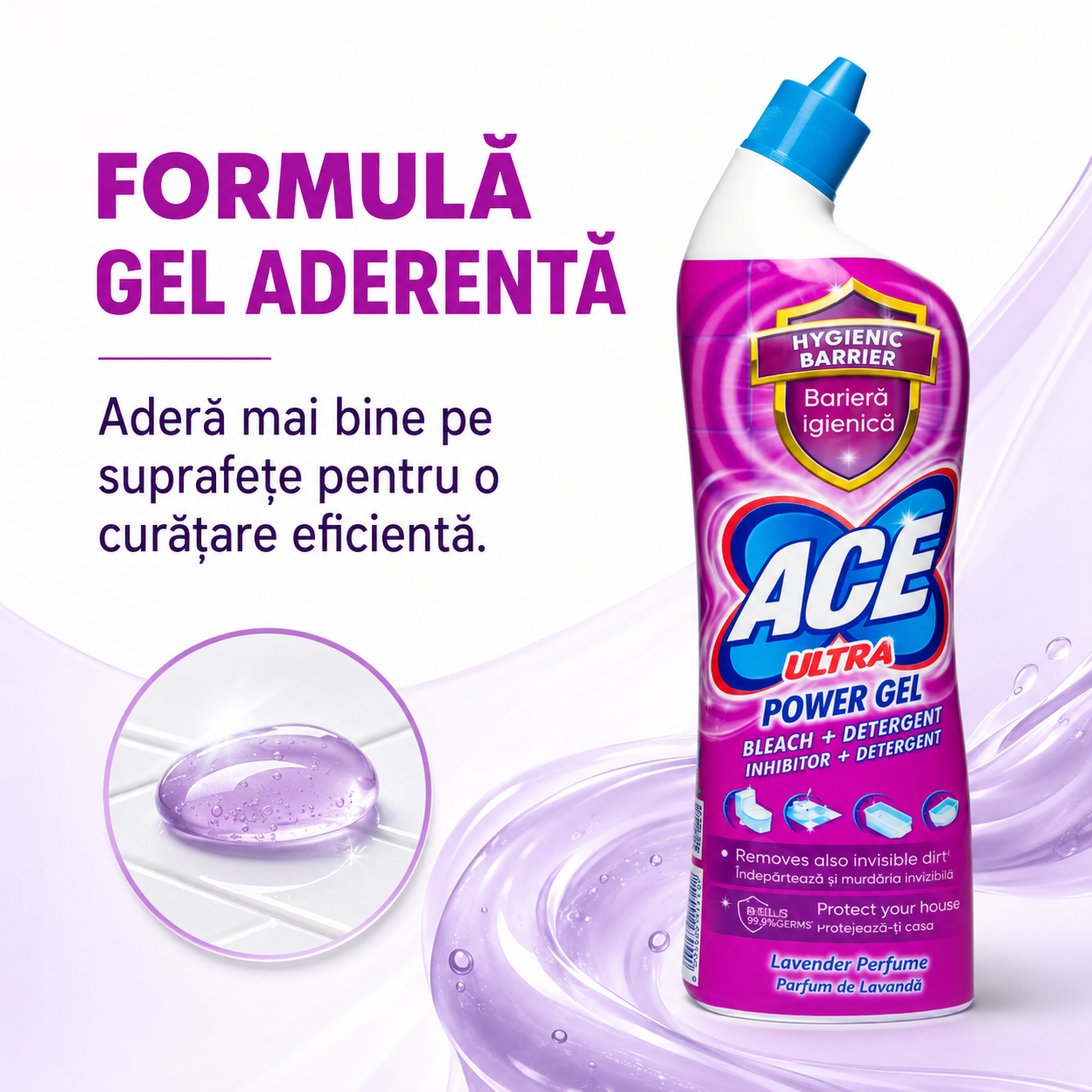 ACE Ultra Power Gel Înălbitor și Degresant Lavandă 750 ml [5]