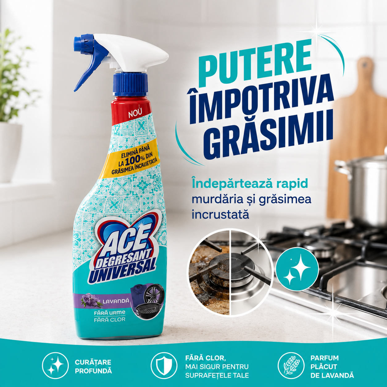 ACE Degresant Universal Spray cu Parfum de Lavandă 650 ml [3]