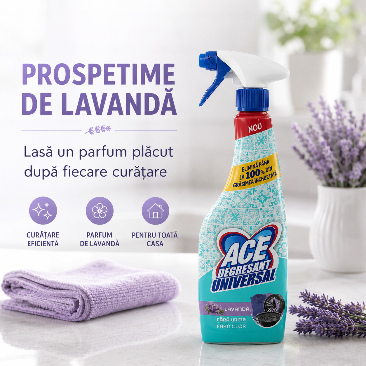 ACE Degresant Universal Spray cu Parfum de Lavandă 650 ml [5]