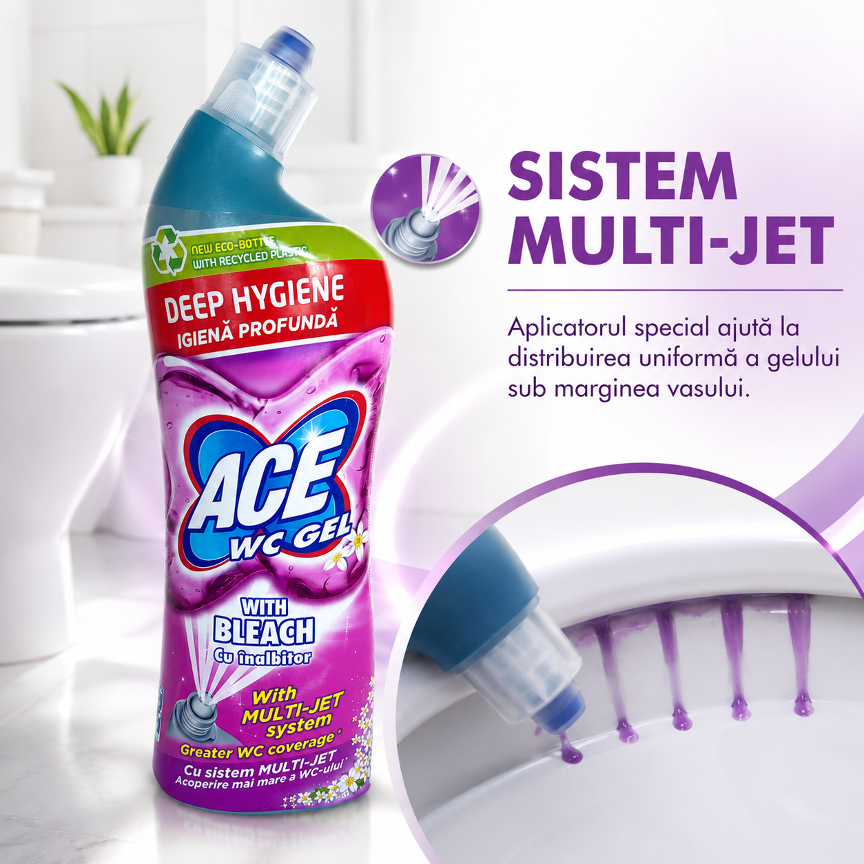 ACE WC Gel Deep Hygiene cu Înălbitor 700 ml [5]