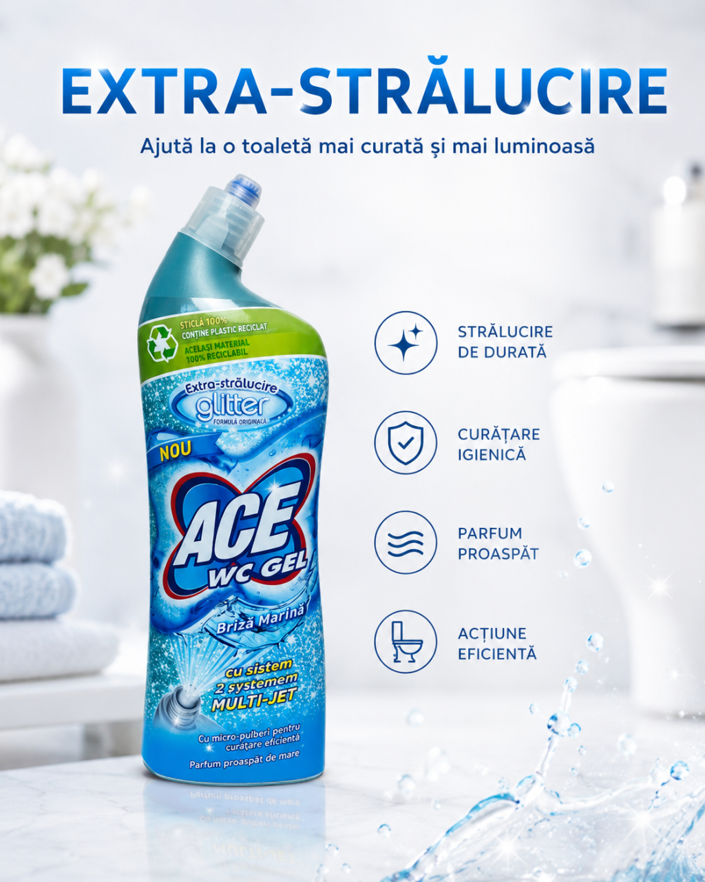 ACE WC Glitter Gel Decalcifiant Briză Marină 700 ml [5]