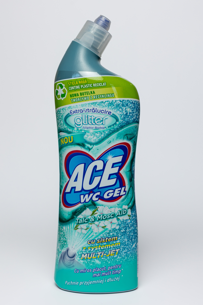 Ace WC Glitter, gel decalcifiant, Talc&Mosc alb, 700 ml [2]