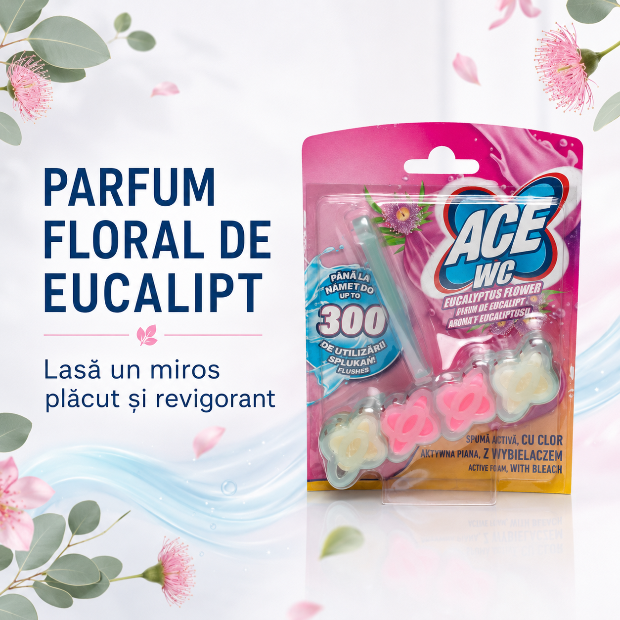 ACE WC Odorizant Toaletă Flori de Eucalipt 48 g [5]