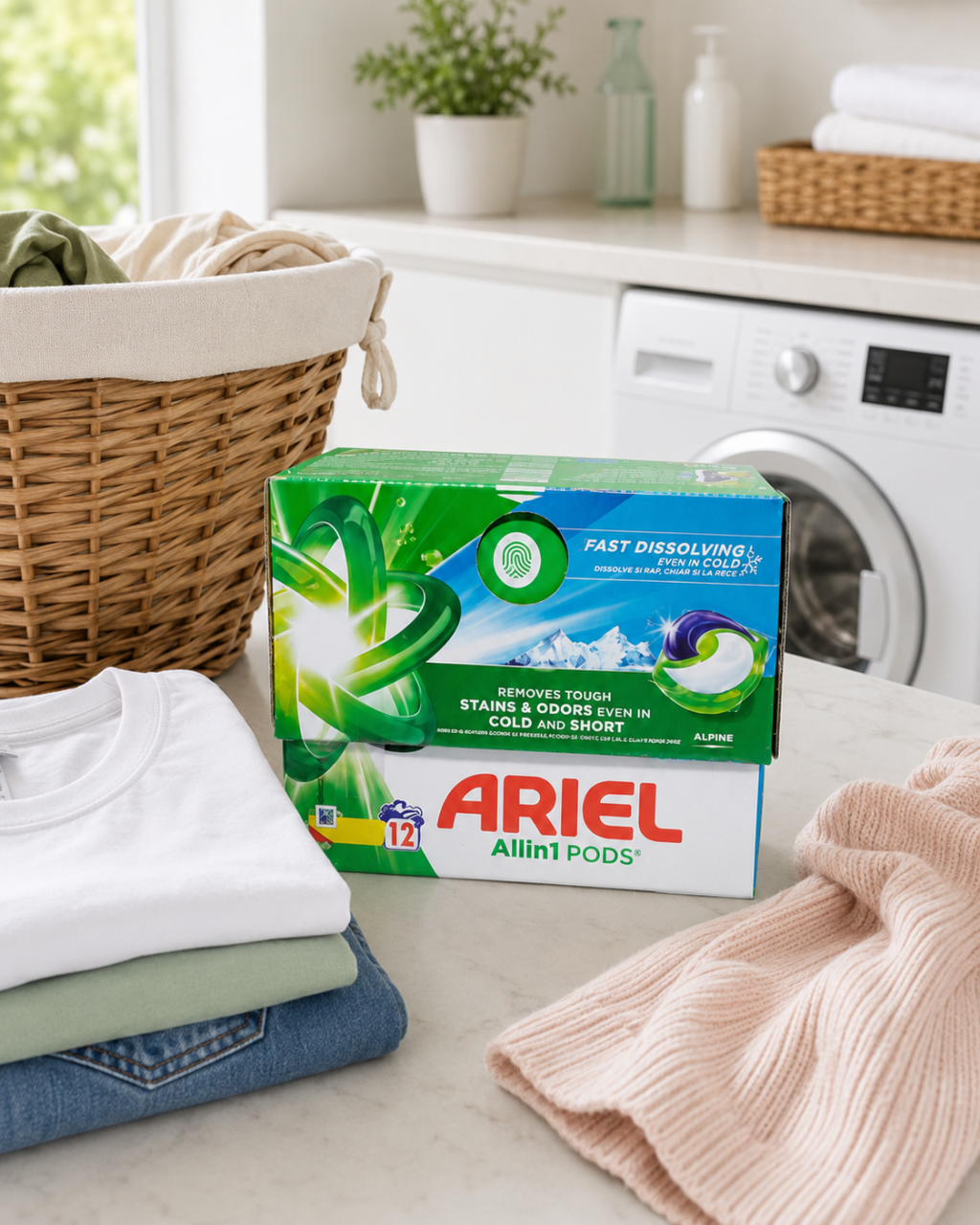 Ariel All in 1 Pods Alpine Detergent Capsule Rufe 12 Capsule [2]