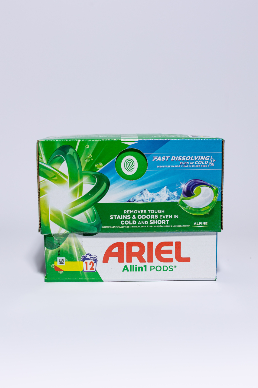 Ariel All in One Pods Alpine, detergent automat de rufe, capsule, 12 buc [2]