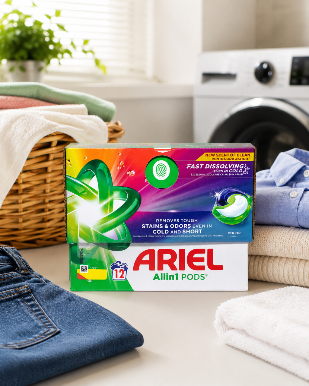 Ariel All in 1 Pods Color Detergent Capsule Rufe 12 Capsule [2]