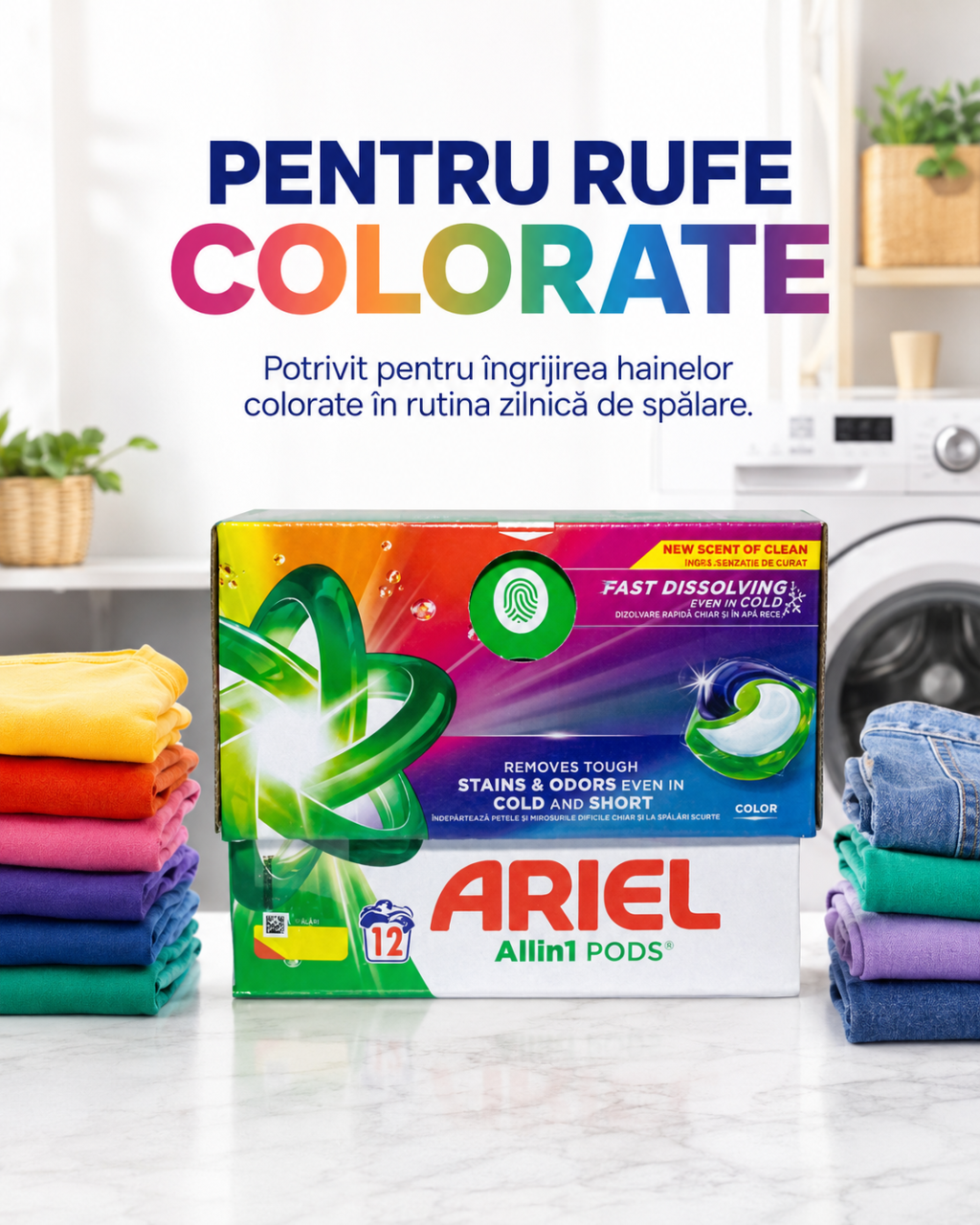 Ariel All in 1 Pods Color Detergent Capsule Rufe 12 Capsule [3]