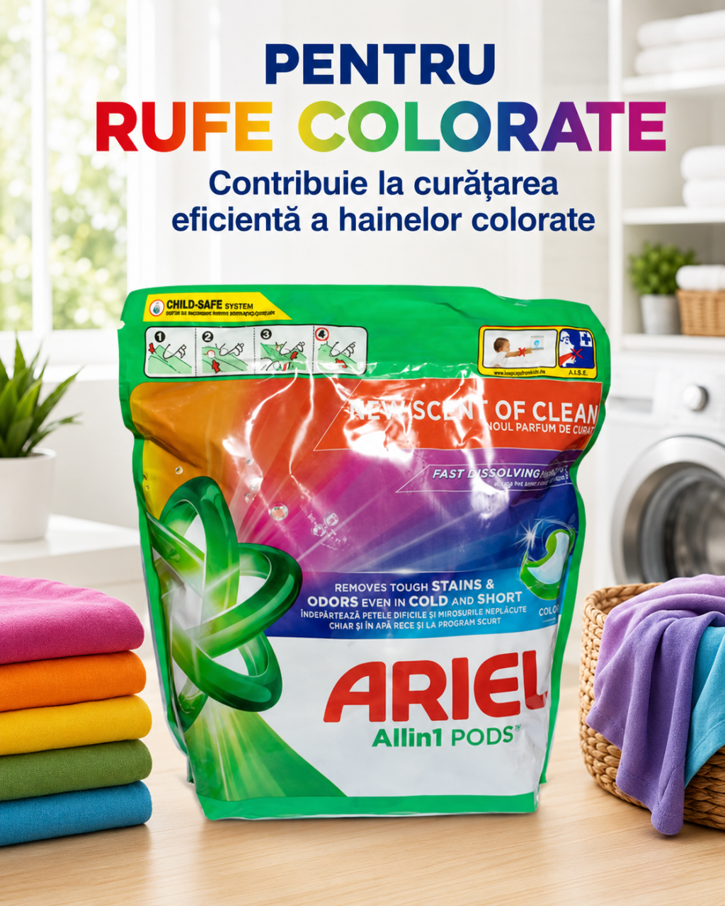 Ariel All in 1 Pods Color Detergent Capsule Rufe 65 Capsule [3]