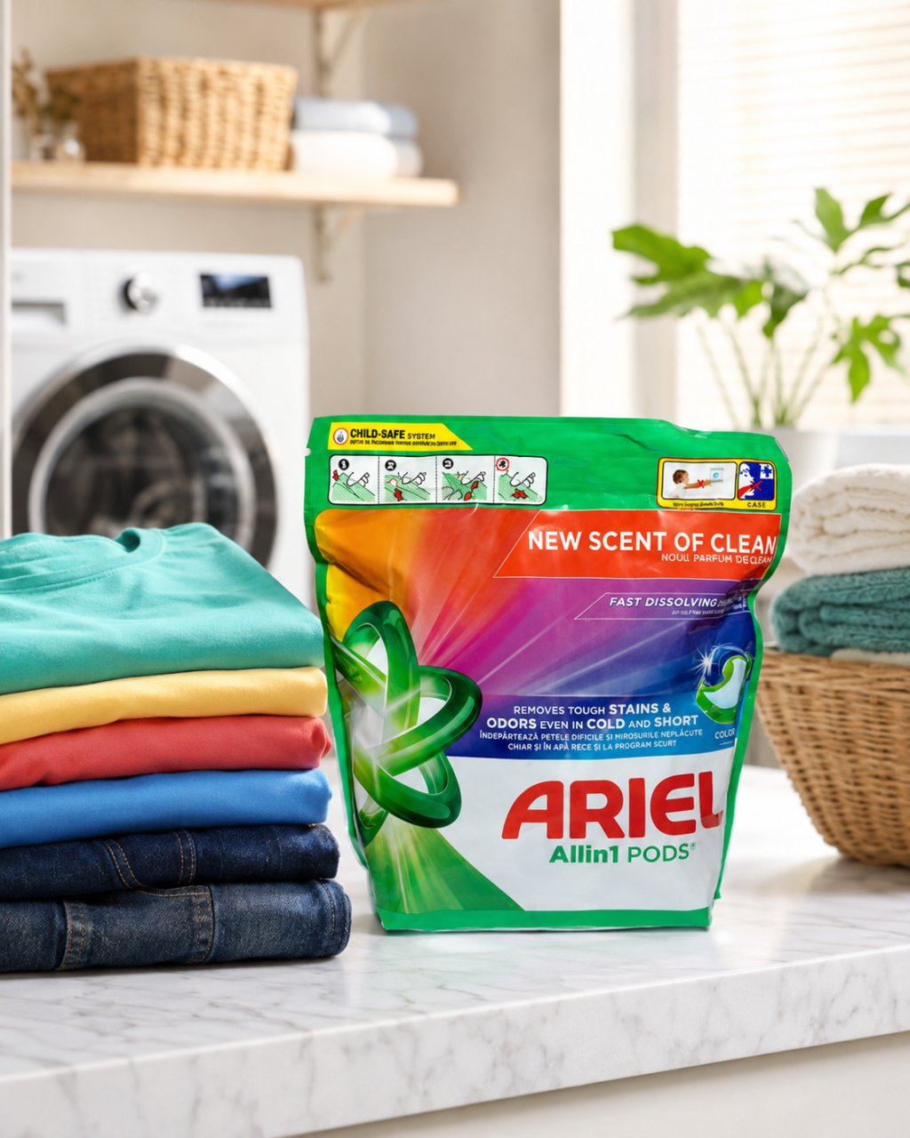Ariel All in 1 Pods Color Detergent Capsule Rufe 65 Capsule [2]