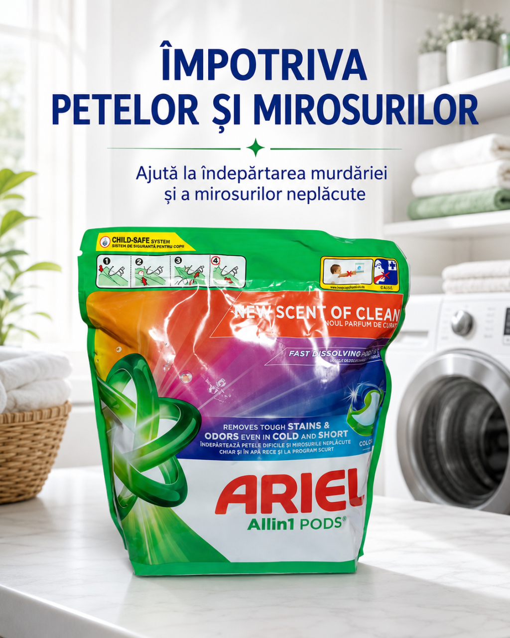 Ariel All in 1 Pods Color Detergent Capsule Rufe 65 Capsule [4]