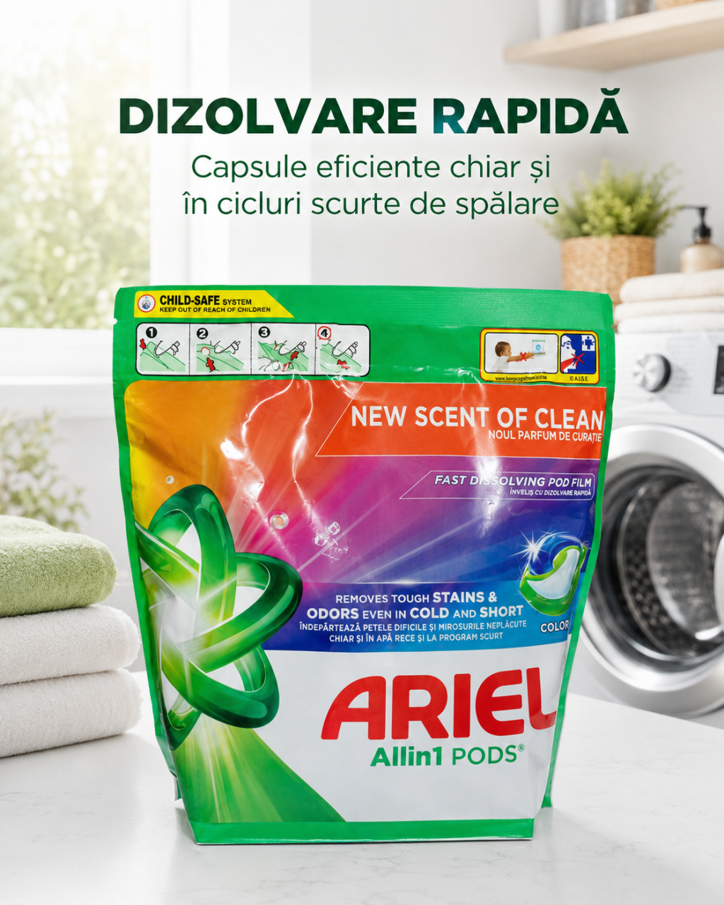 Ariel All in 1 Pods Color Detergent Capsule Rufe 65 Capsule [5]