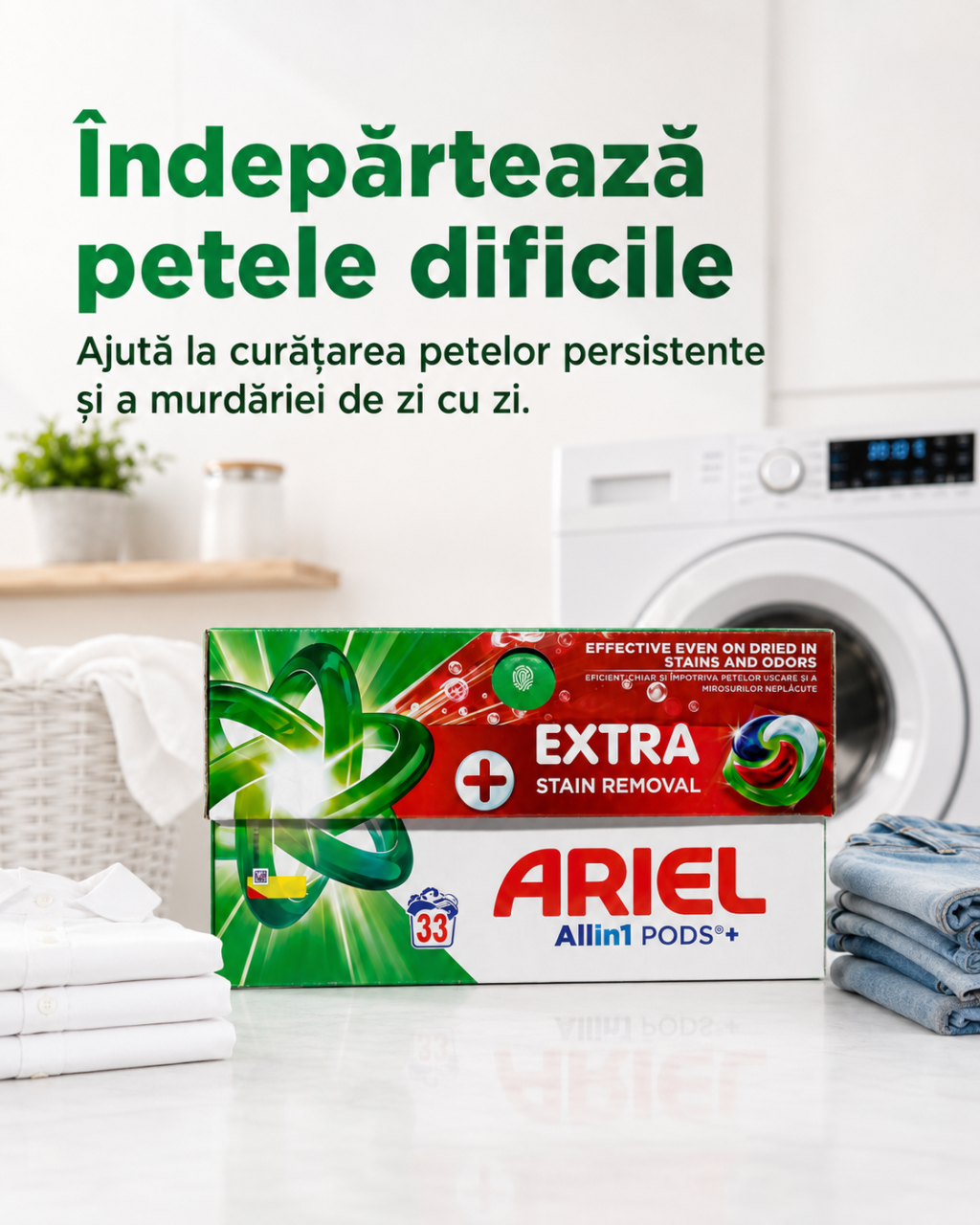 Ariel All in 1 Pods Extra Stain Removal Detergent Capsule 33 Capsule [3]