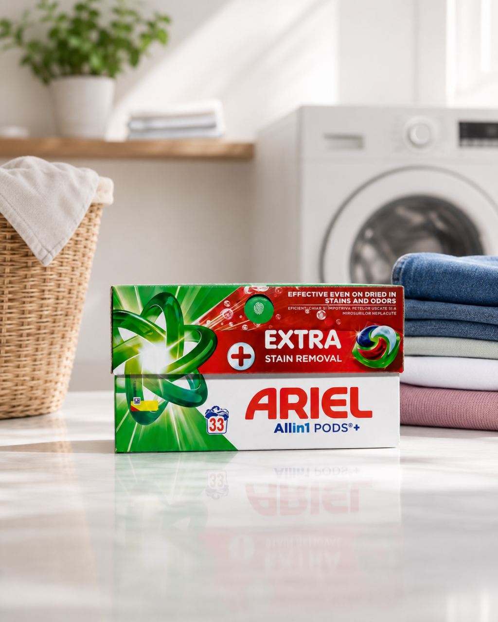 Ariel All in 1 Pods Extra Stain Removal Detergent Capsule 33 Capsule [2]