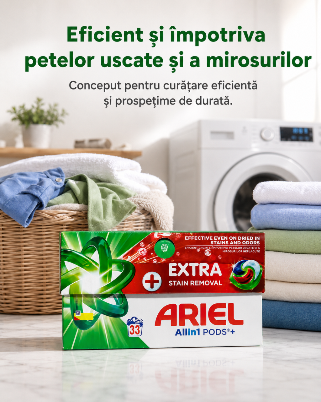 Ariel All in 1 Pods Extra Stain Removal Detergent Capsule 33 Capsule [4]