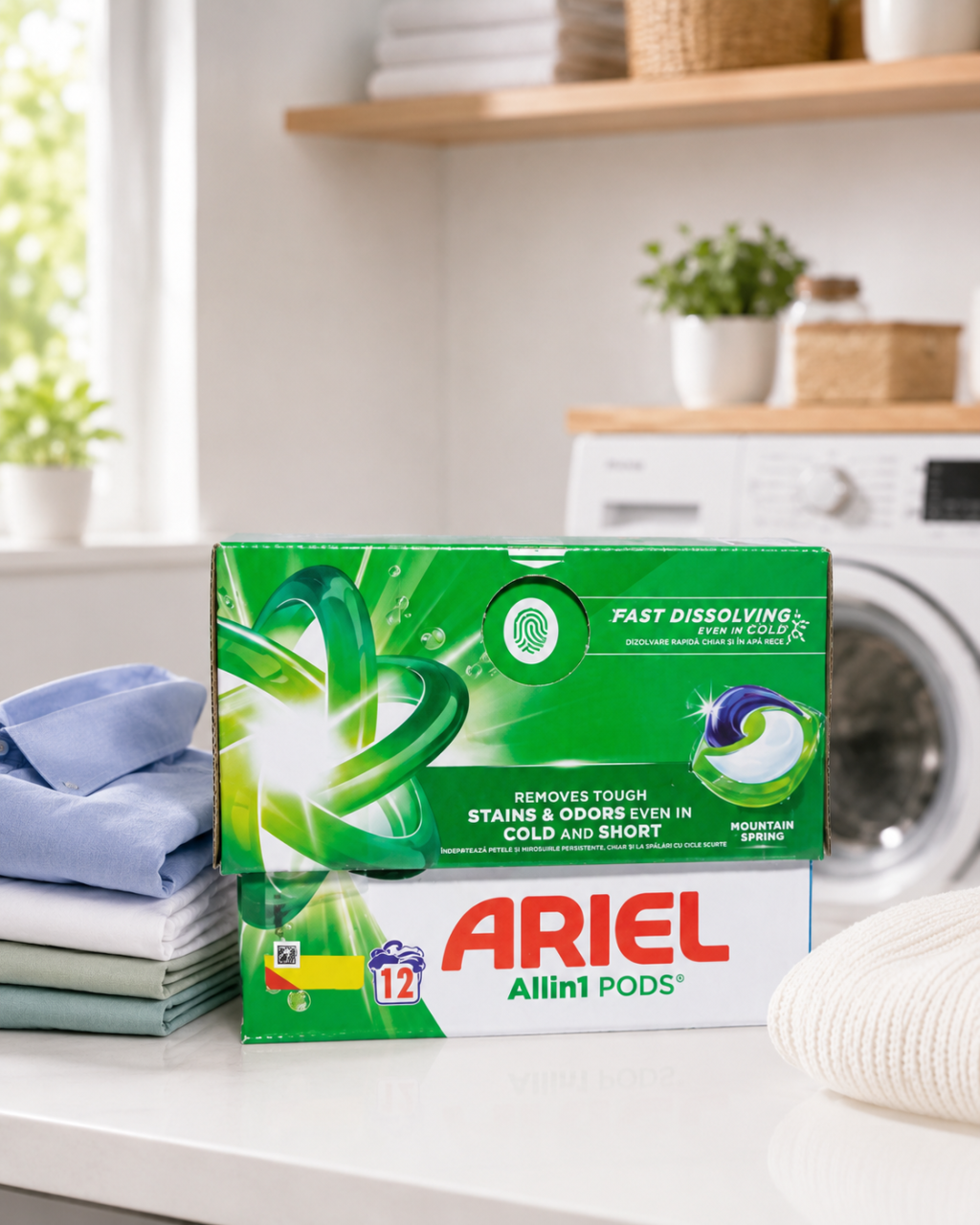 Ariel All in 1 Pods Mountain Spring Detergent Capsule Rufe 12 Capsule [2]
