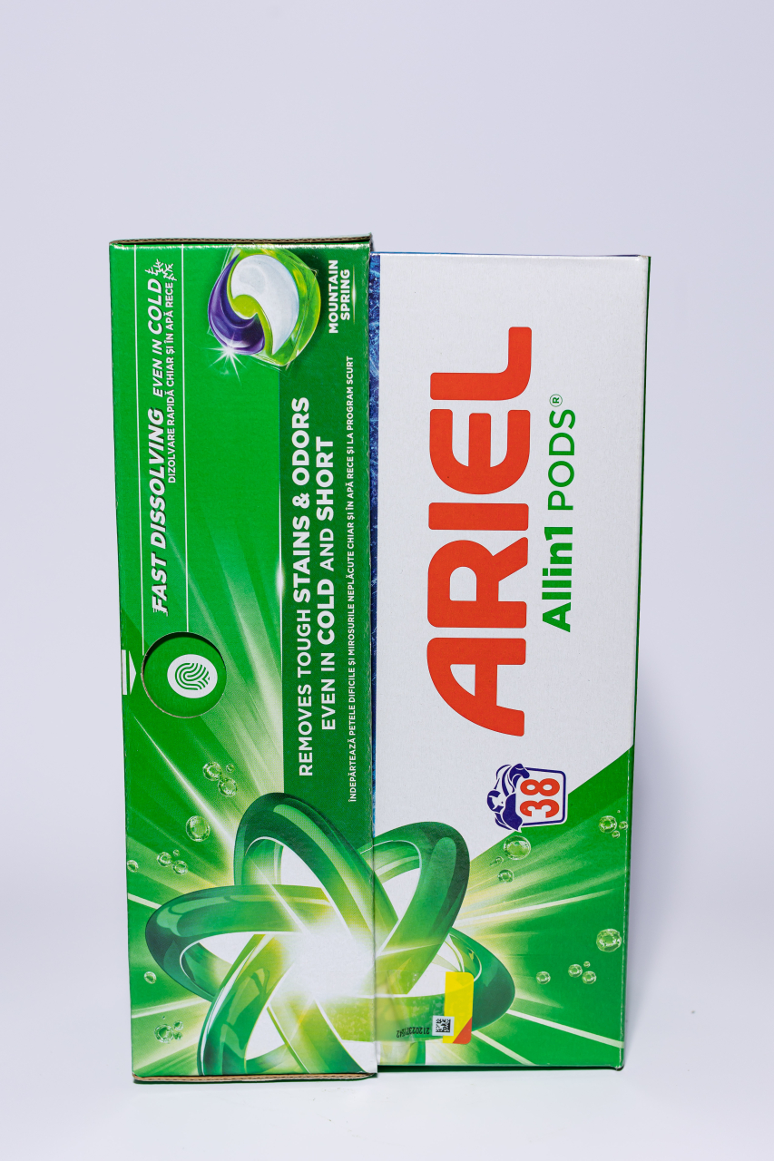 Ariel All in One Pods Mountaing Spring, detergent automat de rufe, capsule, 38 buc [4]