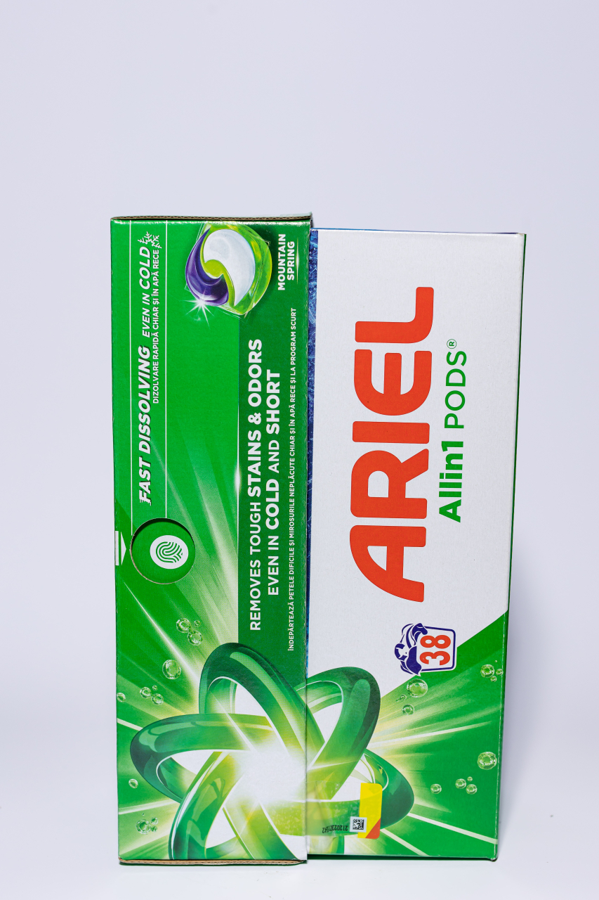 Ariel All in One Pods Mountaing Spring, detergent automat de rufe, capsule, 38 buc [3]