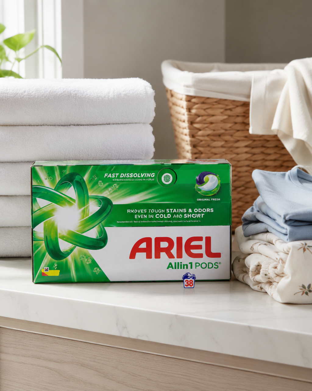 Ariel All in 1 Pods Mountain Spring Detergent Capsule Rufe 38 Capsule [2]