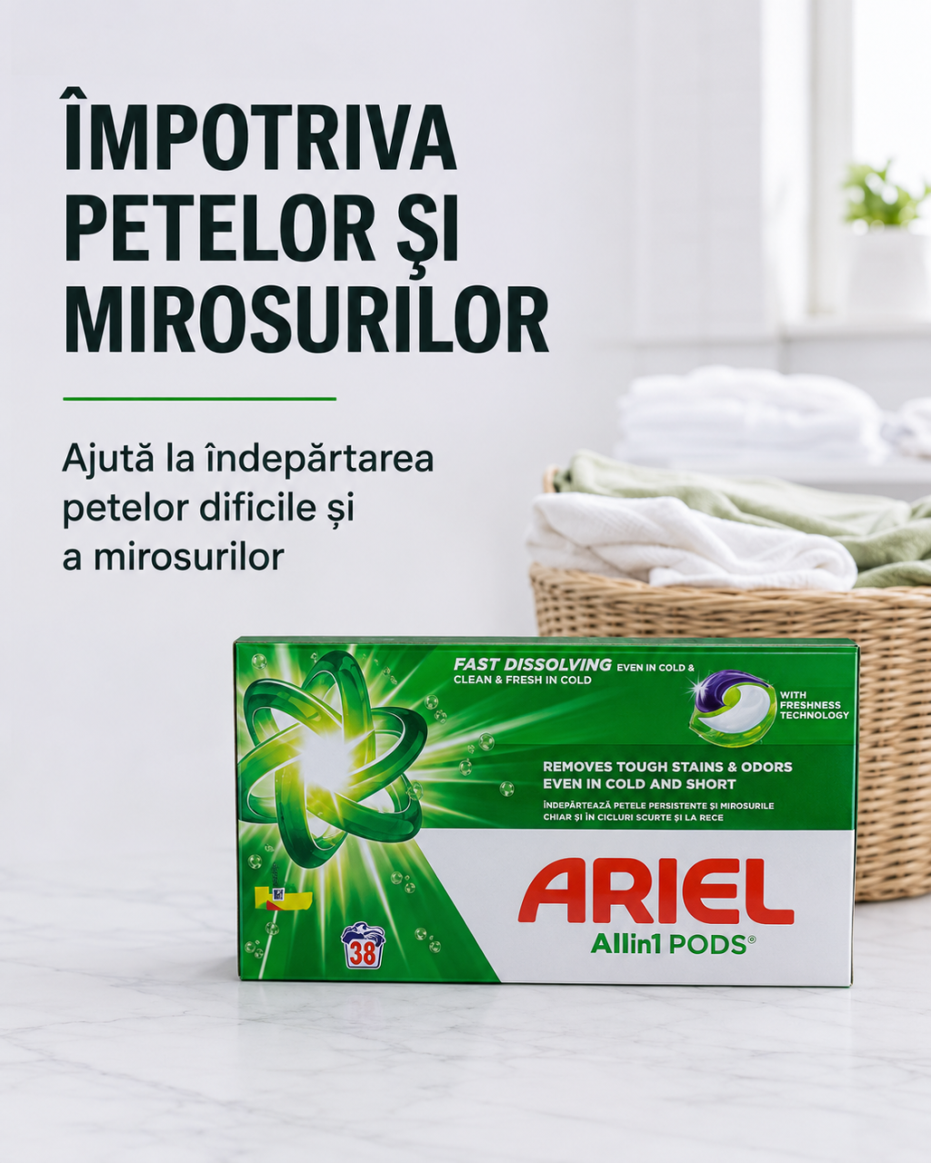 Ariel All in 1 Pods Mountain Spring Detergent Capsule Rufe 38 Capsule [4]