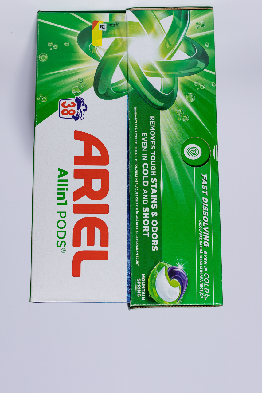 Ariel All in One Pods Mountaing Spring, detergent automat de rufe, capsule, 38 buc [2]