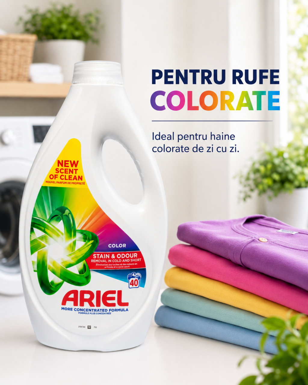 Ariel Color Detergent Automat de Rufe Lichid 40 Spalari 1.8 L [3]