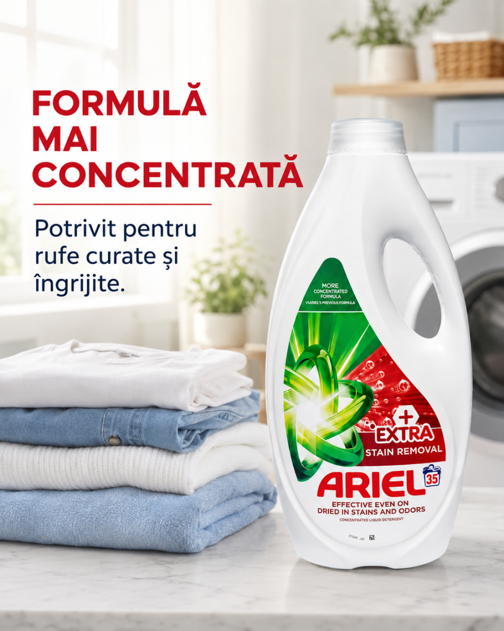 Ariel Extra Stain Removal Detergent Automat de Rufe Lichid 35 Spalari 1.575 L [5]