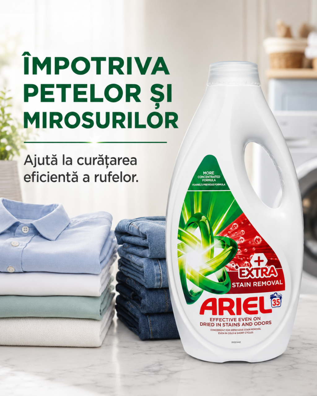 Ariel Extra Stain Removal Detergent Automat de Rufe Lichid 35 Spalari 1.575 L [3]