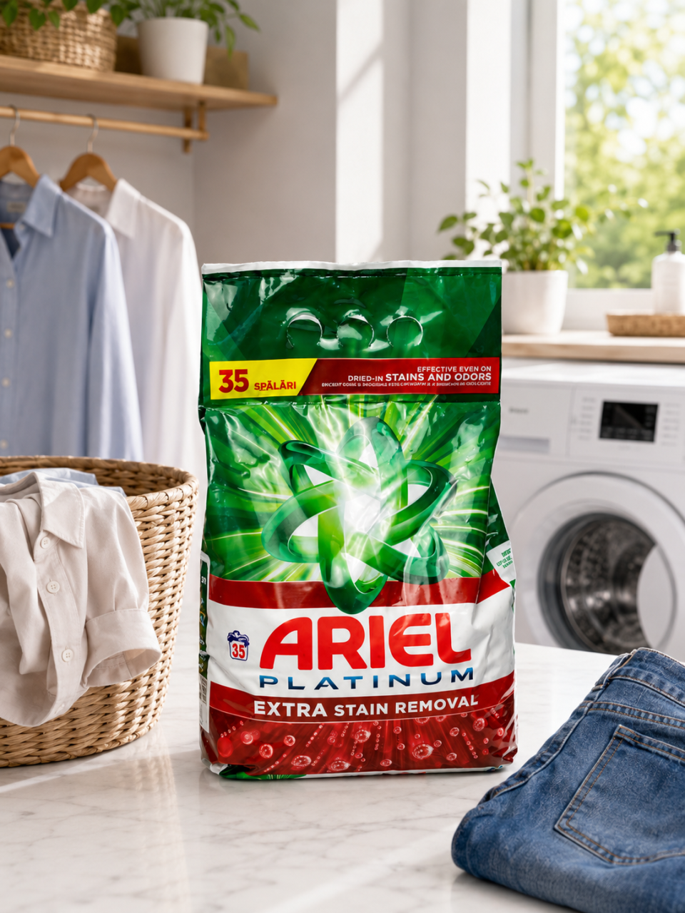 Ariel Platinum Extra Stain Removal Detergent Automat de Rufe Pudra 35 Spalari 2.27 kg [2]