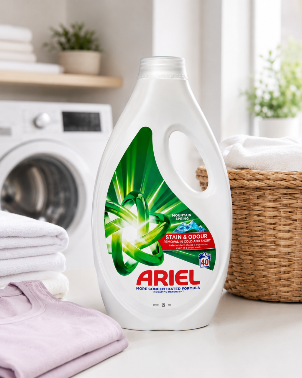 Ariel Mountain Spring Detergent Automat de Rufe Lichid 40 Spalari 1.8 L [2]