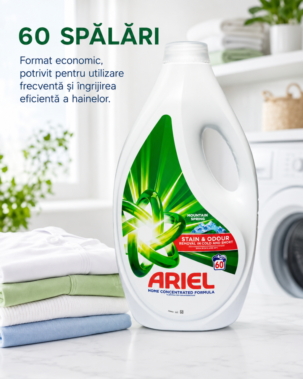 Ariel Mountain Spring Detergent Automat de Rufe Lichid 60 Spalari 2.7 L [4]