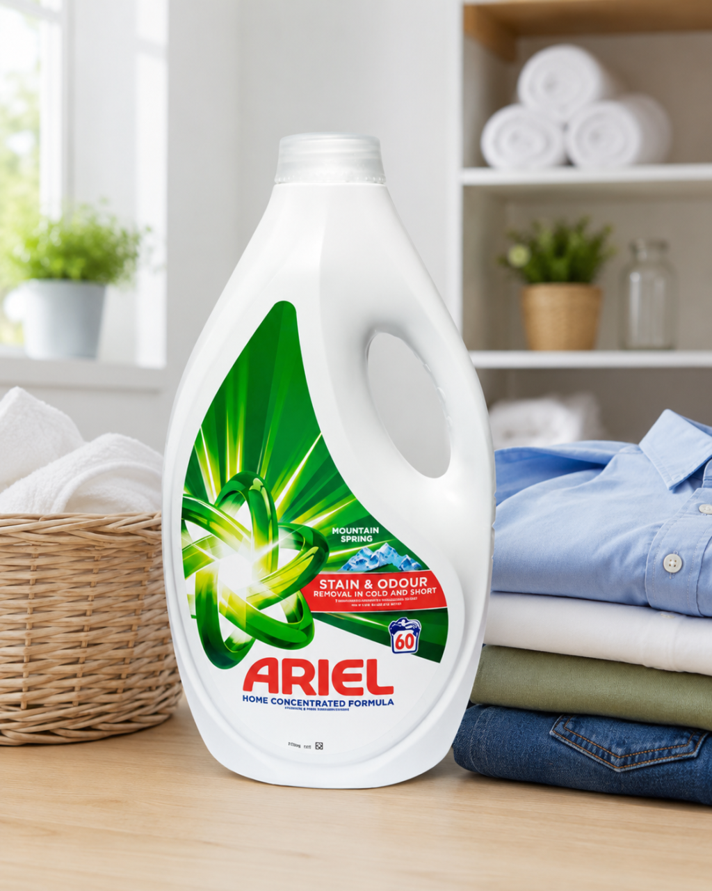 Ariel Mountain Spring Detergent Automat de Rufe Lichid 60 Spalari 2.7 L [2]
