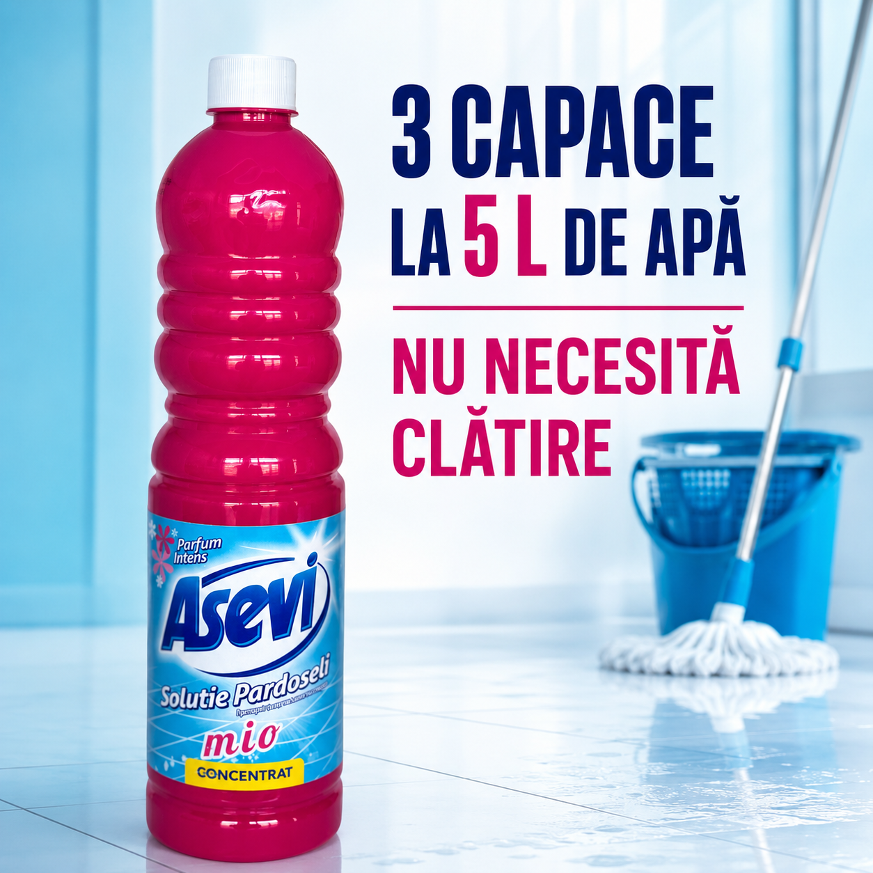 Asevi Mio Soluție Concentrată Pardoseli Parfum Floral 1 L [6]