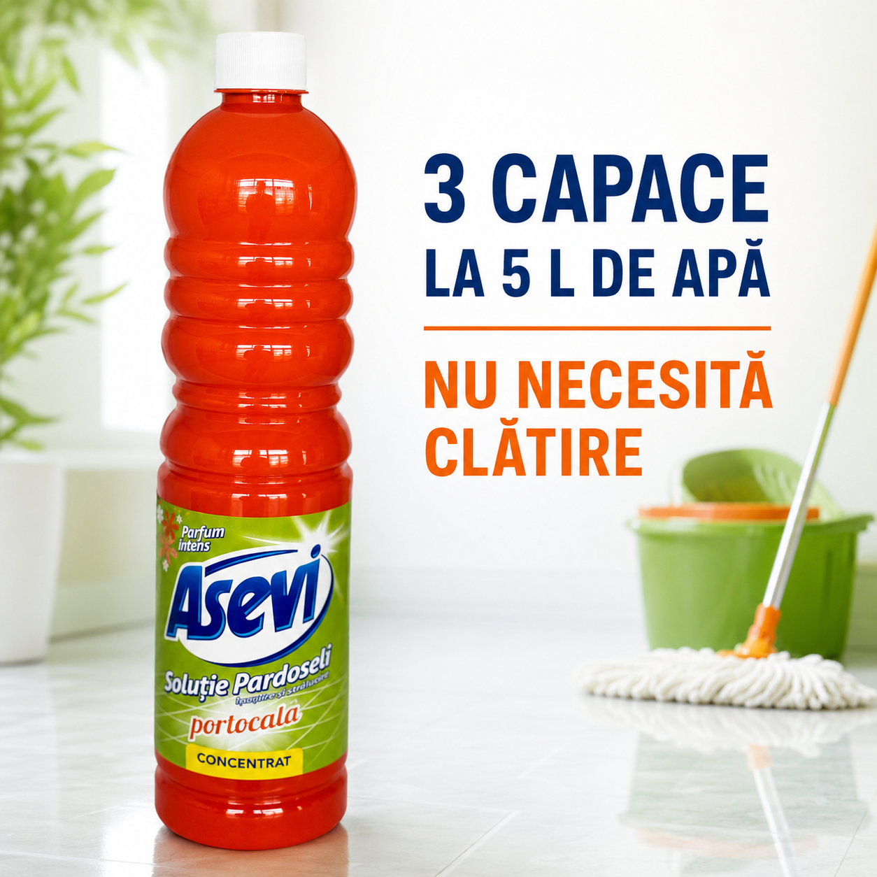 Asevi Portocală Soluție Concentrată Pardoseli Parfum Citrice 1 L [6]
