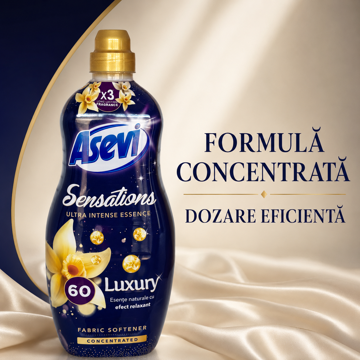 Asevi Sensations Luxury Balsam Rufe Concentrat 1,44 L 60 Spălări [4]