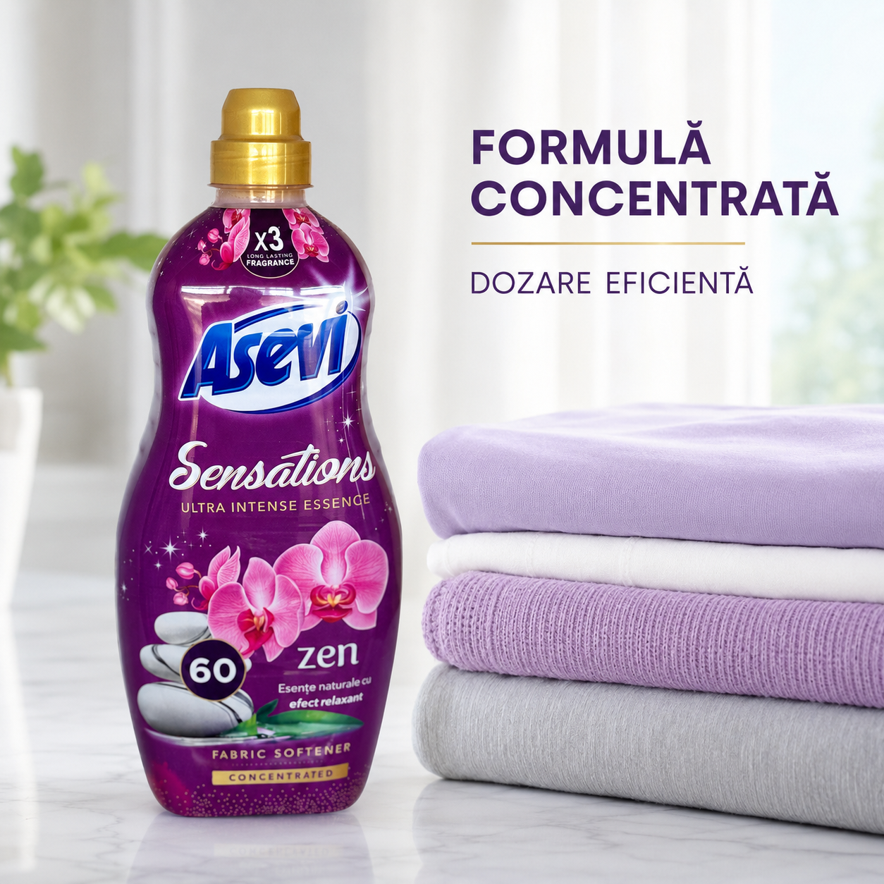 Asevi Sensations Zen Balsam Rufe Concentrat 1,44 L 60 Spălări [4]