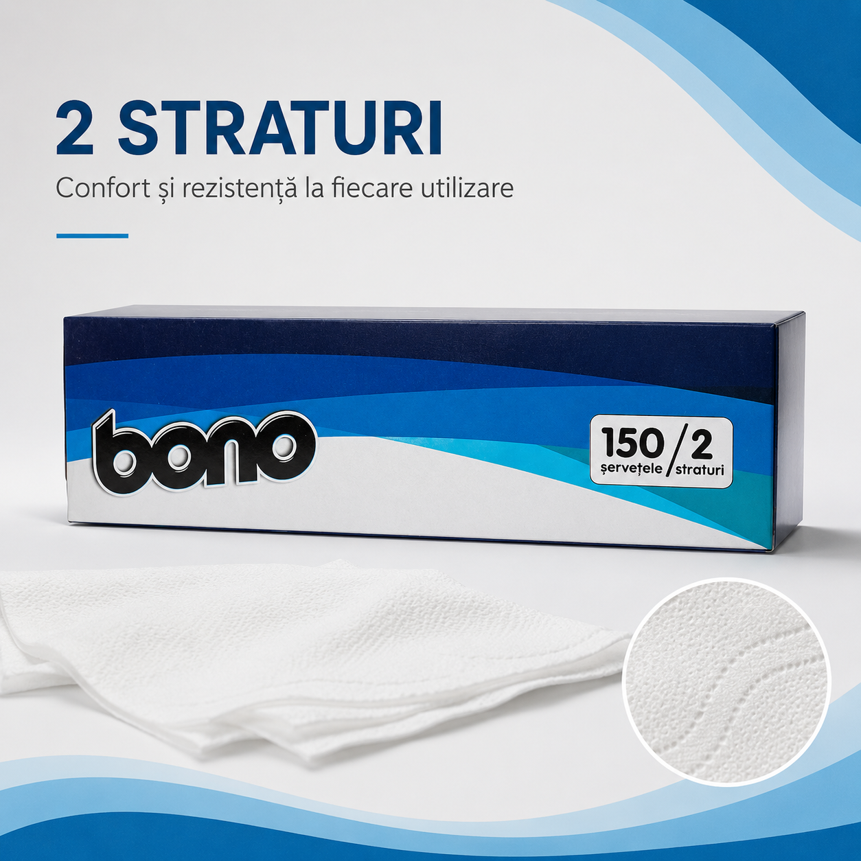 Bono Șervețele Hârtie 2 Straturi 150 Bucăți [3]