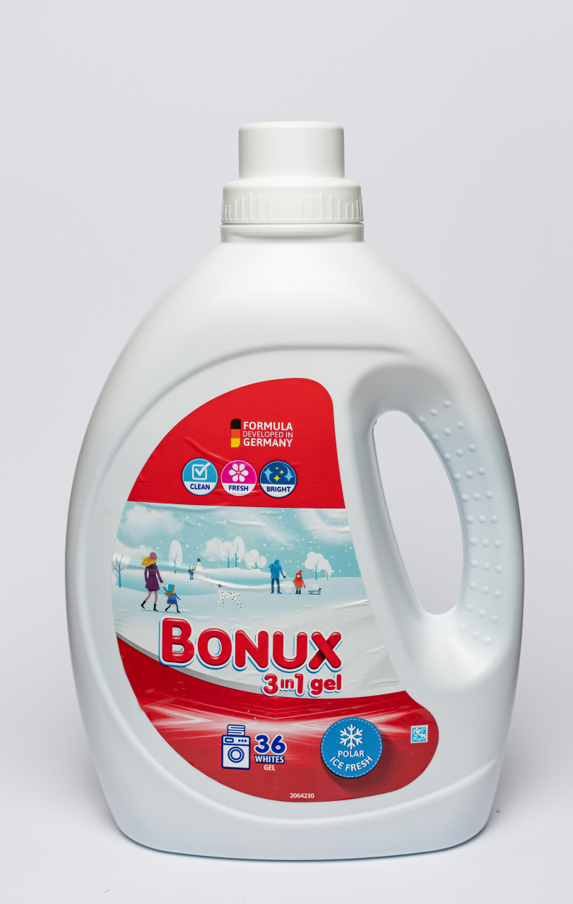Bonux 3 in 1 Polar Ice Fresh, detergent automat de rufe, gel, 36 spalari, 1.8 L [2]