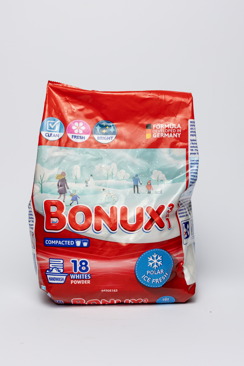 Bonux  3 in 1 Polar Ice Fresh, detergent automat de rufe, pudra, 18 spalari, 1.17 kg [2]