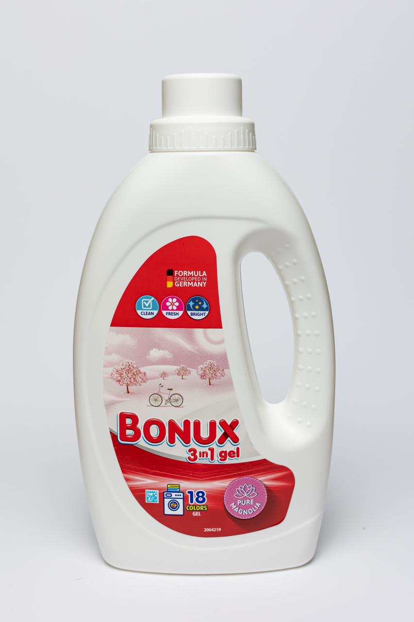 Bonux 3 in 1 Pure Magnolia, detergent automat de rufe, gel, 18 spalari, 900 ml [2]