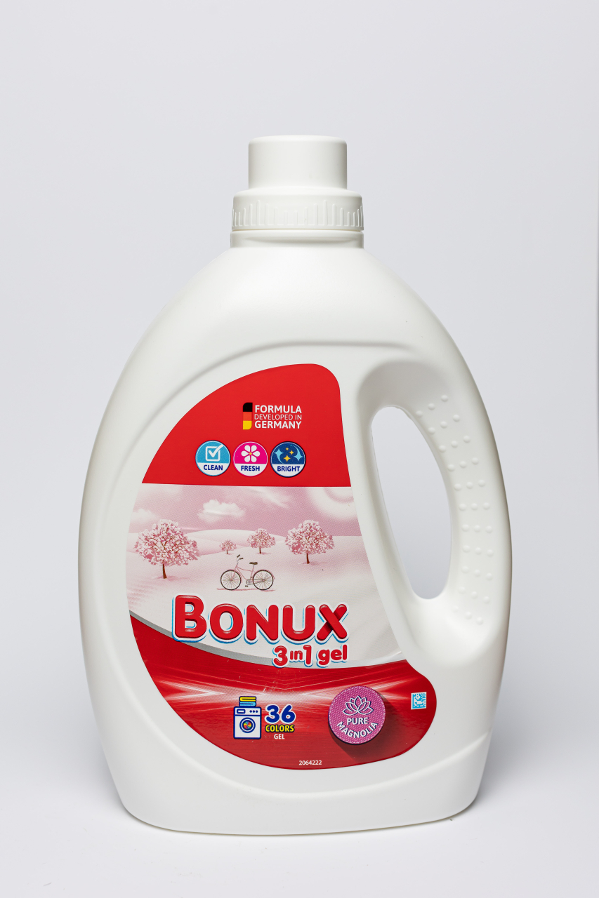 Bonux 3 in 1 Pure Magnolia, detergent automat de rufe, gel, 36 spalari, 1.8 L [2]