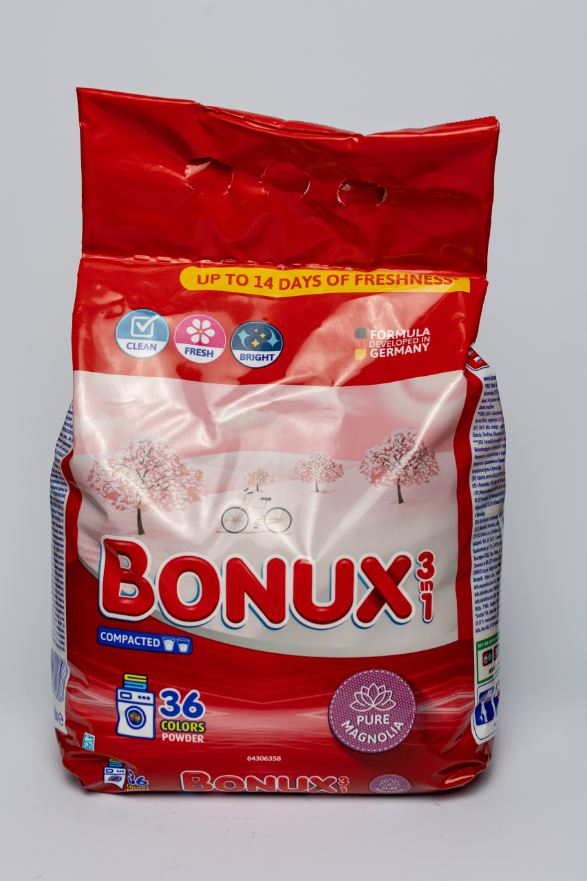 Bonux 3 in 1 Pure Magnolia, detergent automat de rufe, pudra, 36 spalari, 2.34 kg [2]