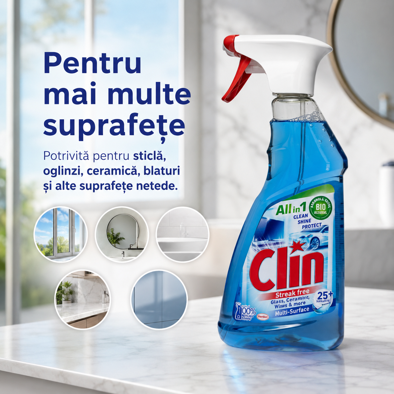 Clin All in 1 Multi-Surface Soluție Multi-Suprafețe 500 ml [4]