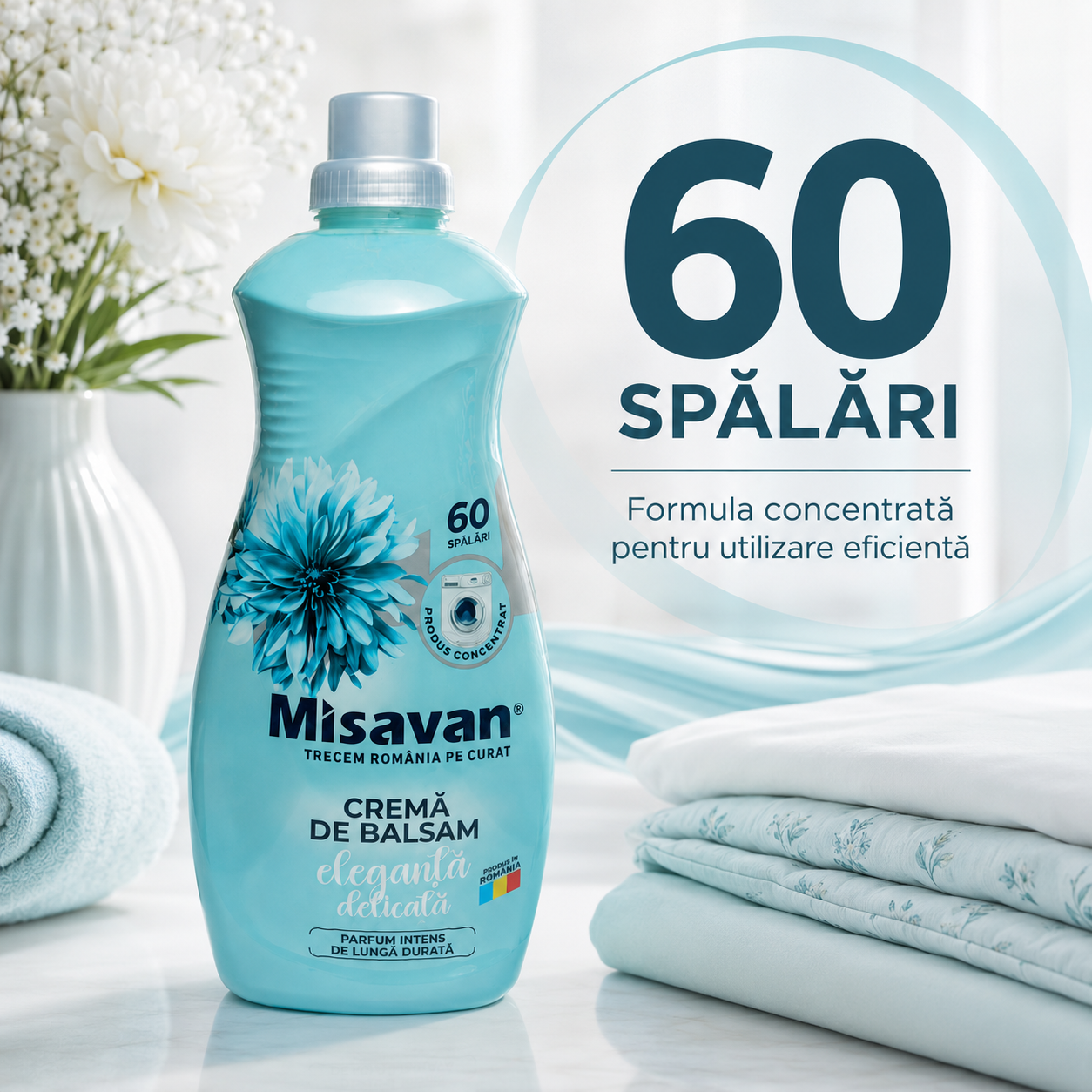 Misavan Cremă de Balsam Rufe Eleganță Delicată 1.5 L 60 Spălări [3]