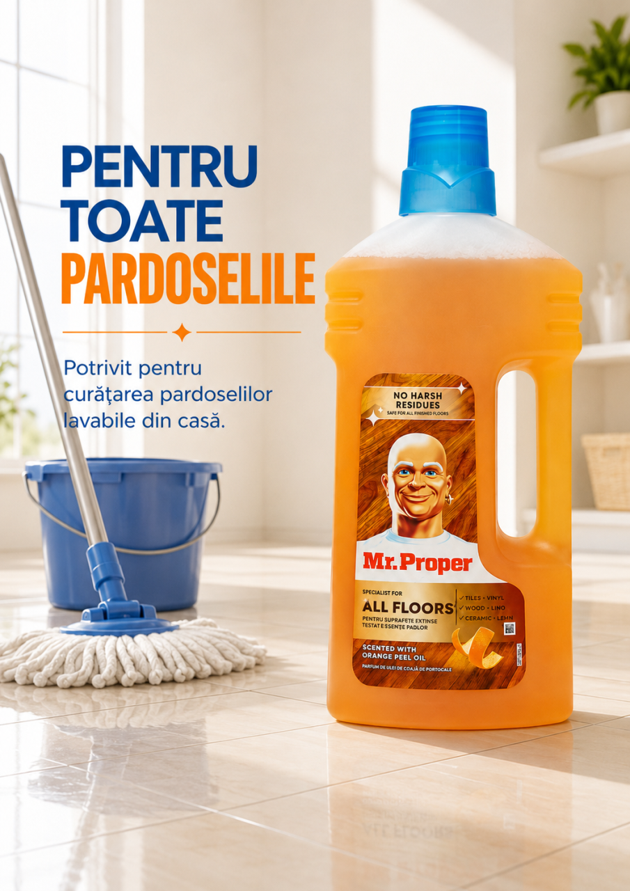Mr Proper Detergent Universal pentru Pardoseli din Lemn 1 L [3]