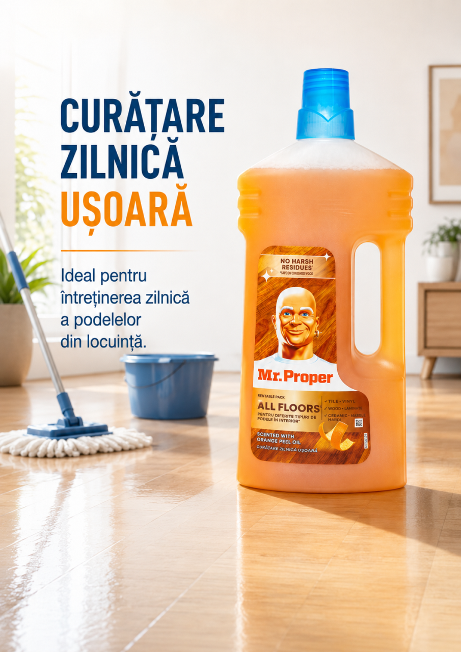 Mr Proper Detergent Universal pentru Pardoseli din Lemn 1 L [4]