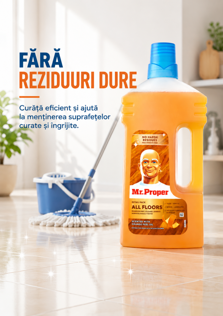 Mr Proper Detergent Universal pentru Pardoseli din Lemn 1 L [5]
