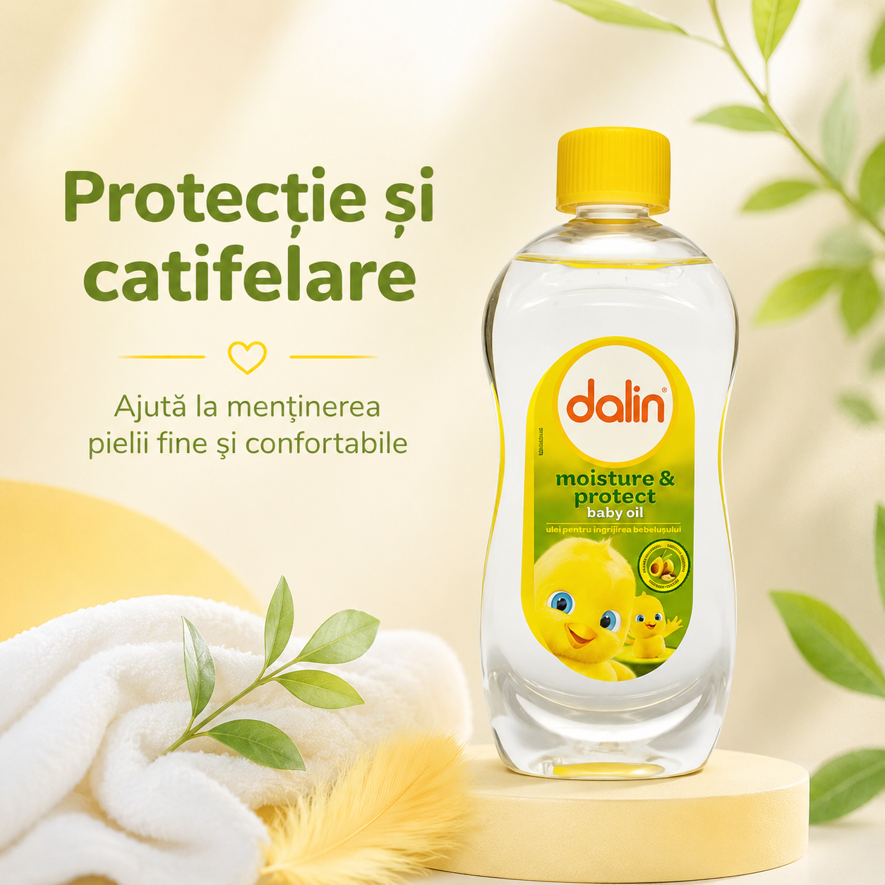 Dalin Moisture & Protect Baby Oil Ulei de Corp pentru Bebeluși 300 ml [4]