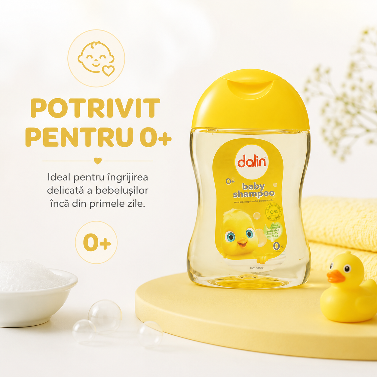 Dalin Baby Șampon Fără Lacrimi Bebeluși și Copii 100 ml [3]