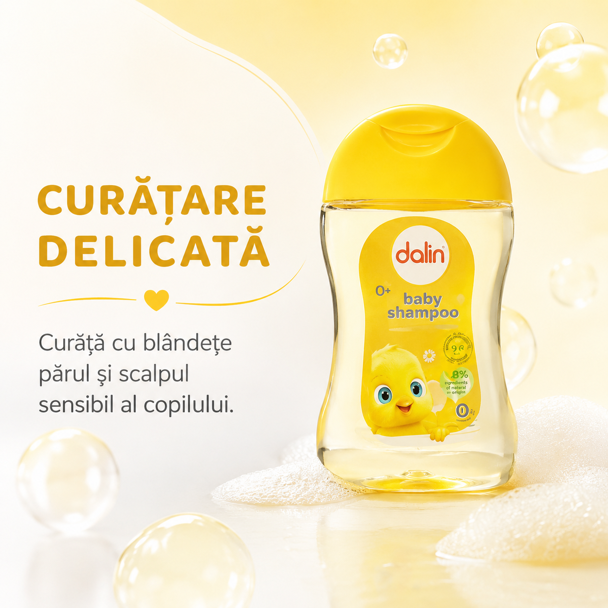 Dalin Baby Șampon Fără Lacrimi Bebeluși și Copii 100 ml [4]