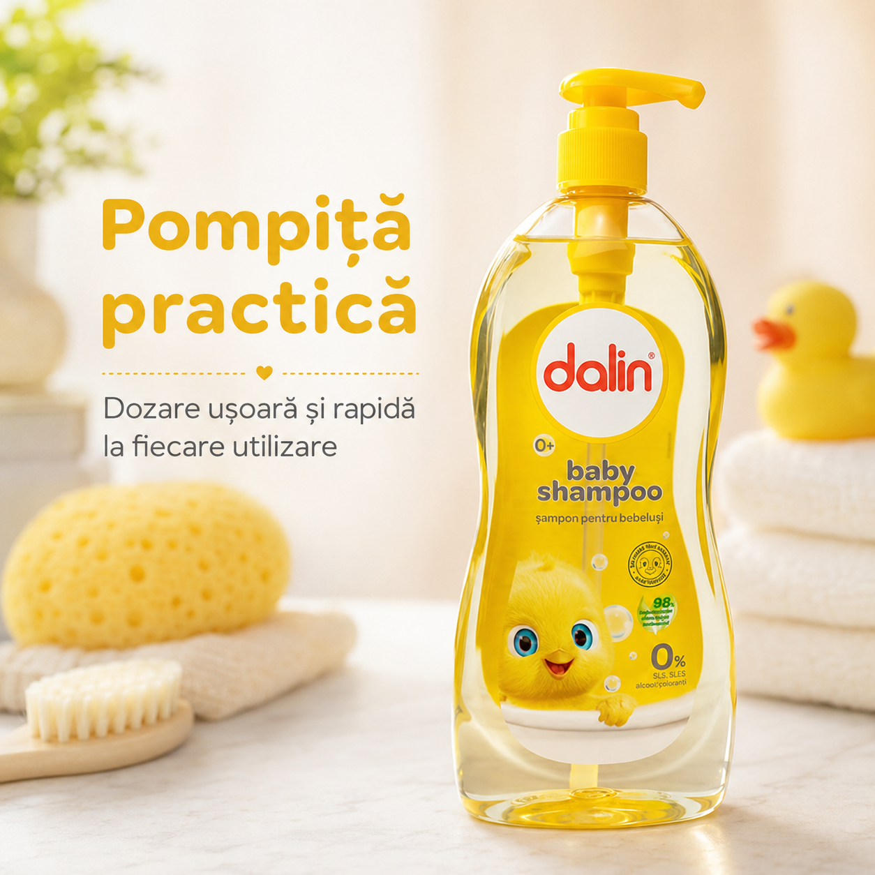 Dalin Baby Șampon Fără Lacrimi Bebeluși și Copii 700 ml [5]